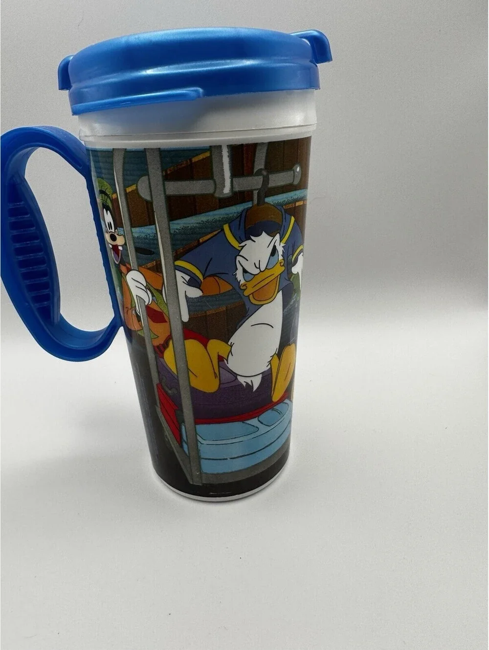 Disney Walt Disney World 16 fl oz Travel Mug w/ Lid & Handle, Blue, Multi
